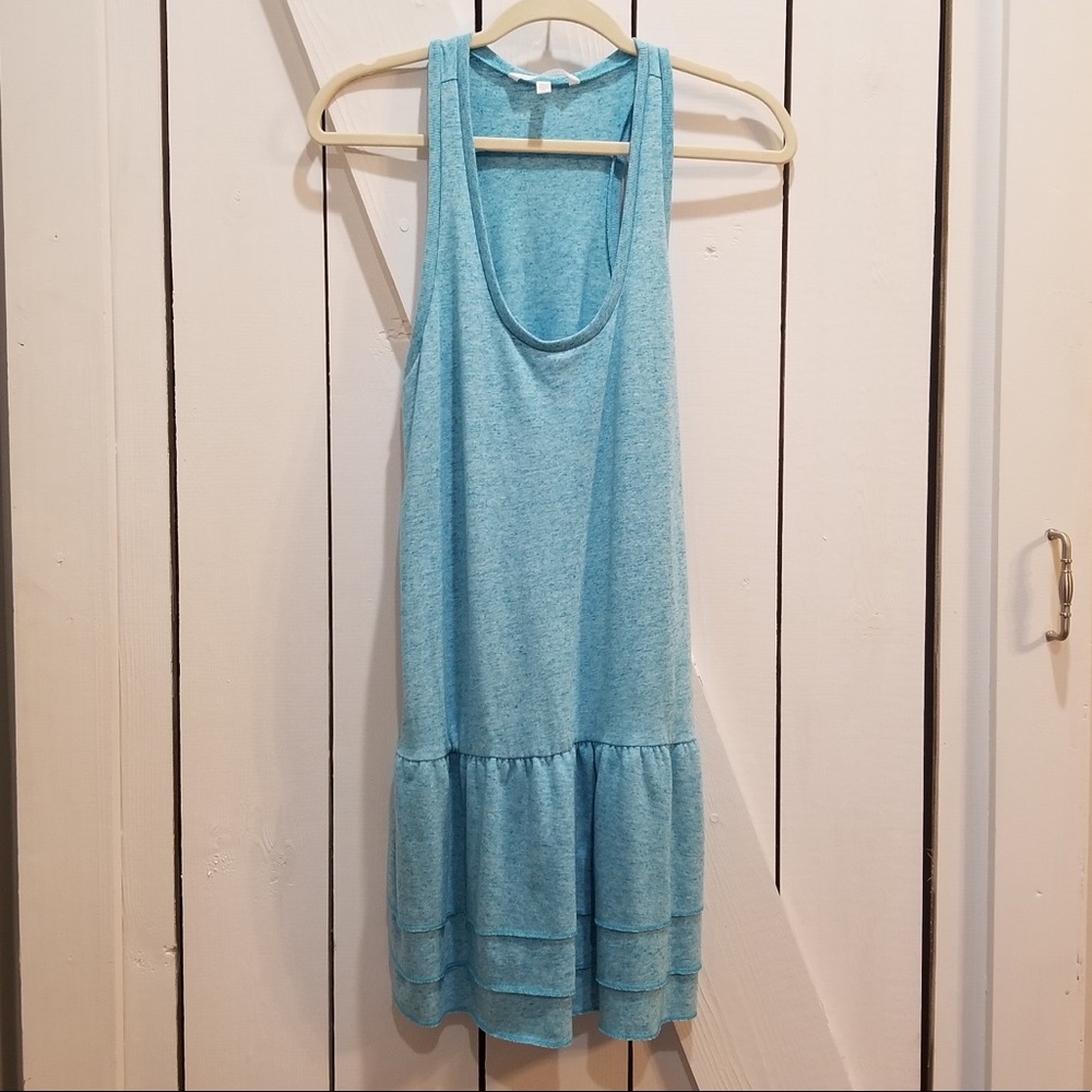 Victoria's Secret blue ruffled tank dress small
